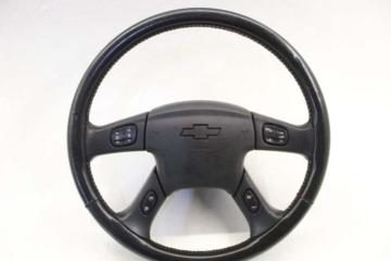 Аирбаг на руль Chevrolet Trailblazer GMT360 LL8 2003 Руль в сборе, дефекты (см.фото). без пиропатрона.(кожа) Кемерово (ул. Проездная)