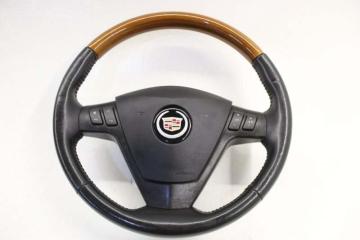 Аирбаг на руль Cadillac Srx LY7 2007 Руль в сборе, Дефекты (см.фото). без пиропатрона.(кожа) Кемерово (ул. Проездная)