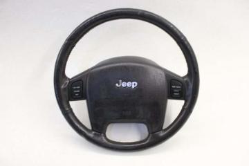 Аирбаг на руль Jeep Grand Cherokee WJ40 ERH 2001 Руль в сборе,  Дефекты (см.фото) без пиропатрона.(кожа) Кемерово (ул. Проездная)