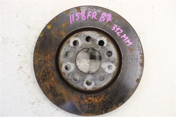 Тормозной диск Volkswagen Passat B7 (365) CAX 2012 Пробег 73041 км. Диаметр 312 мм. Кемерово (ул. Проездная)