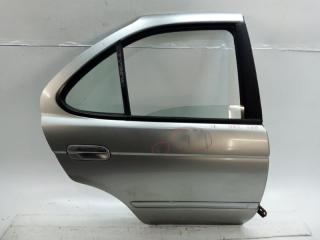 Дверь Nissan Sunny FB15 QG15 2003 Оригинал, в сборе без обшивки, дефект ЛКП, дефект (вмятины). Кемерово (ул. Проездная)