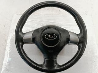 Аирбаг на руль Subaru Impreza GH7 EJ203 2007 Оригинал, кожа, руль в сборе, без пиропатрона, дефект (см. фото). Кемерово (ул. Проездная)